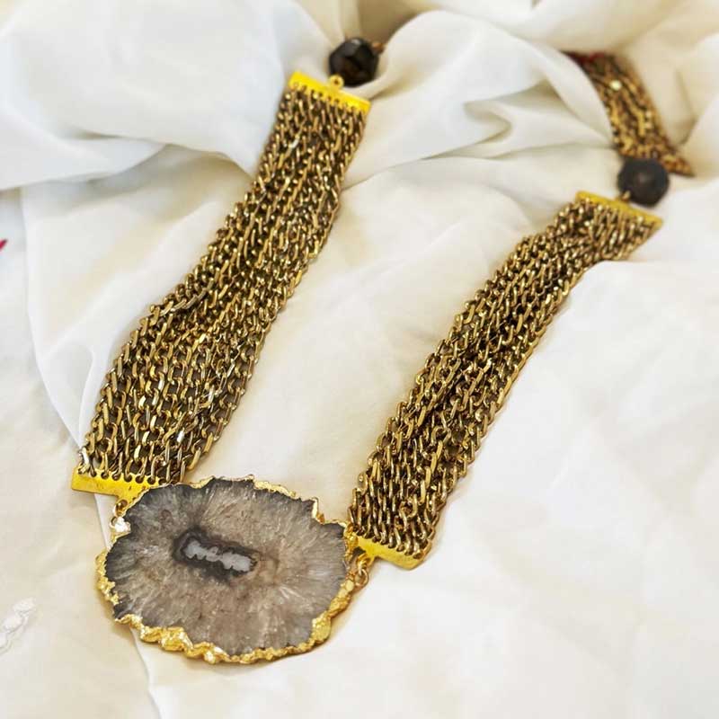 Mohini Chain & Stone Statement Necklace