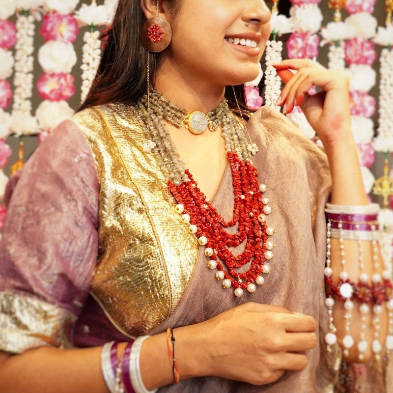 Classic Indian Bridal Kaleera with Danglers